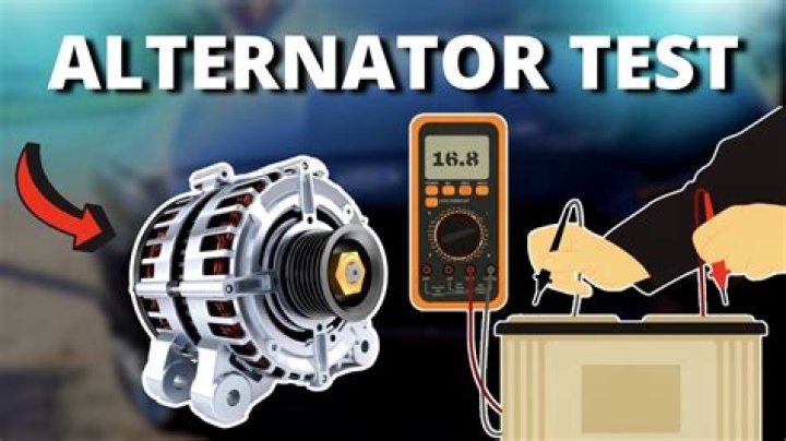 What is an alternator output test?