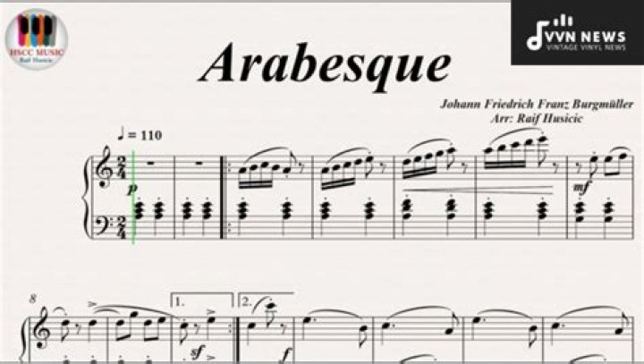 What is an arabesque in music?
