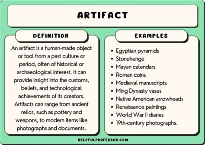 What is an English artifact?