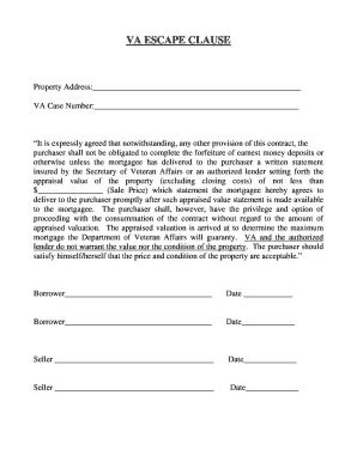 What is an escape clause in a contract?