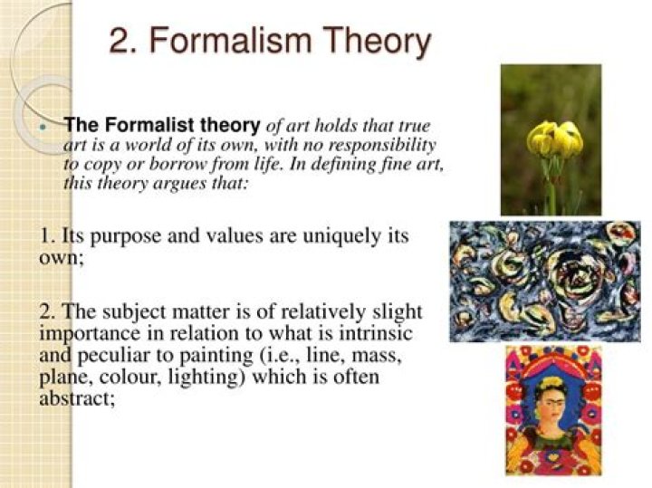 What is an example of formalism in art?
