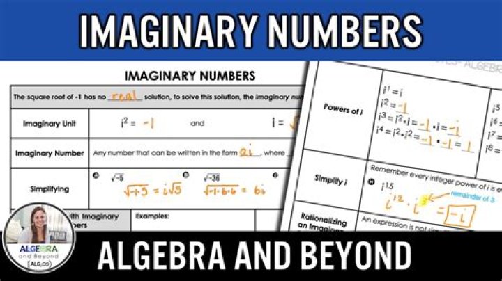What is an imaginary number Algebra 2?