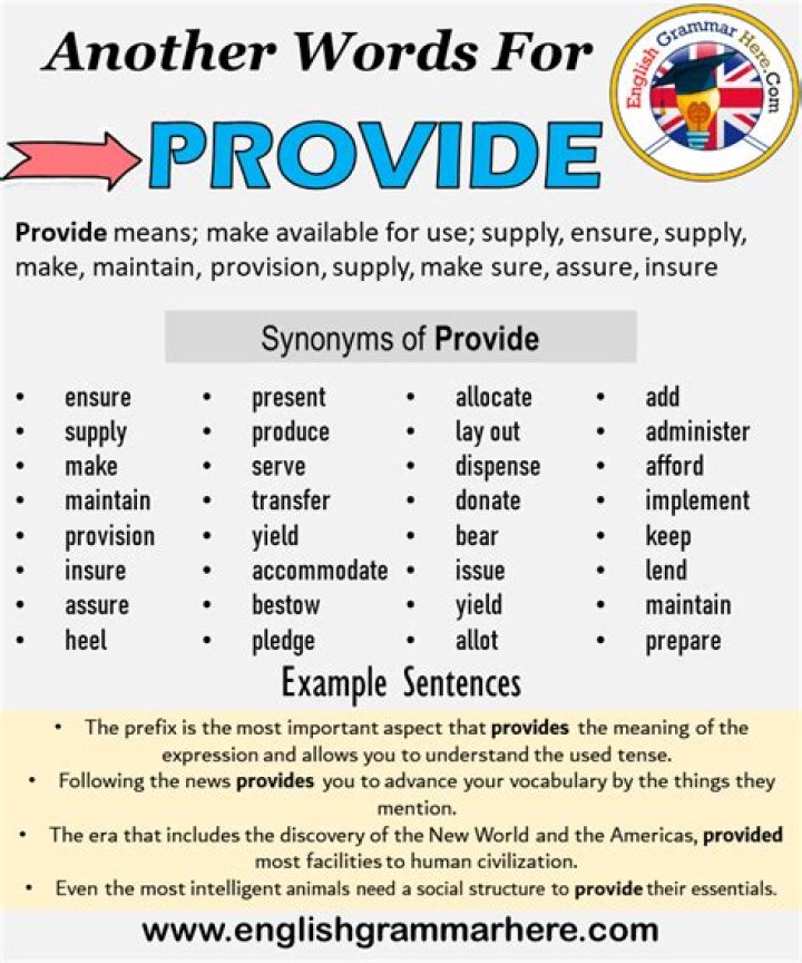 What is another word for provide support?