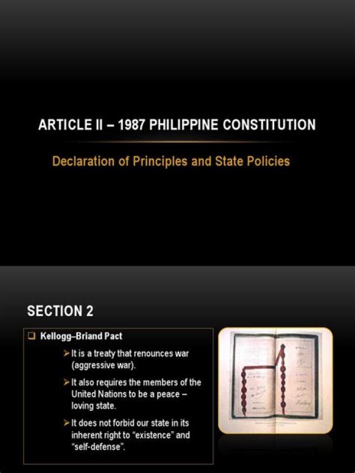 What is Article 2 Section 6 of the 1987 Philippine Constitution?