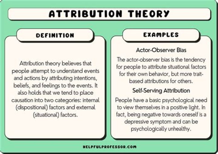 What is attribution theory?