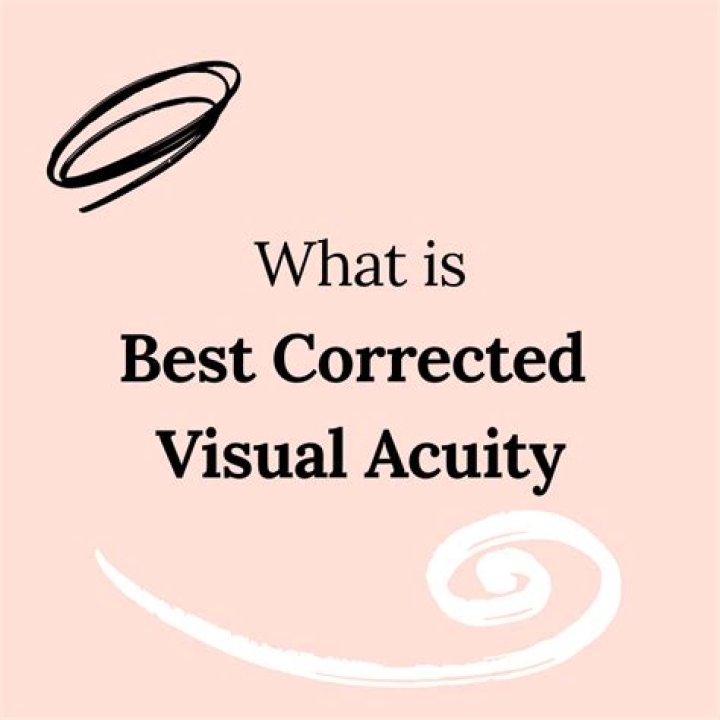 What is best corrected visual acuity?