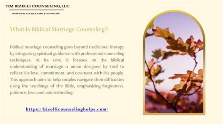 What is biblical marriage counseling?