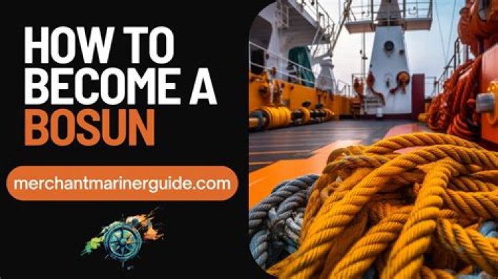 What is bosun on ship?