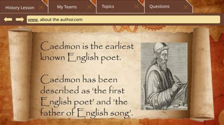What is Caedmon known for?