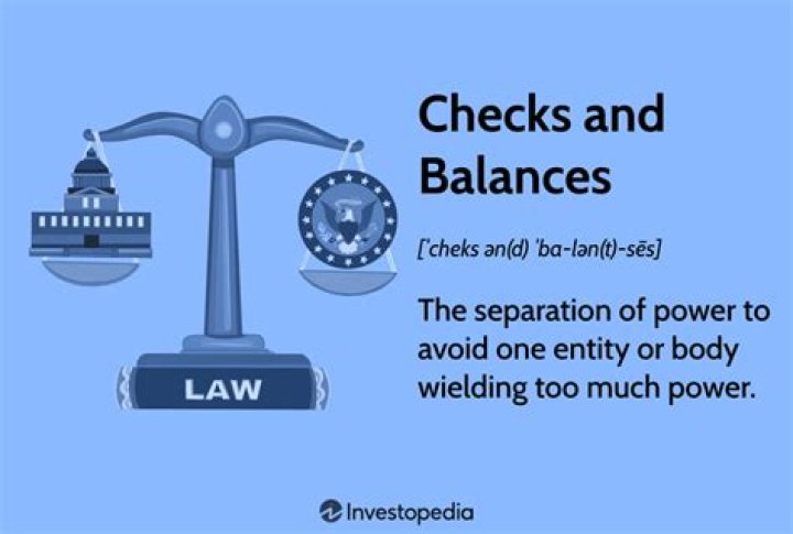 What is checks and balances in your own words?