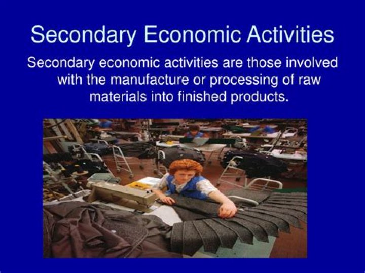 What is considered a secondary economic activity?