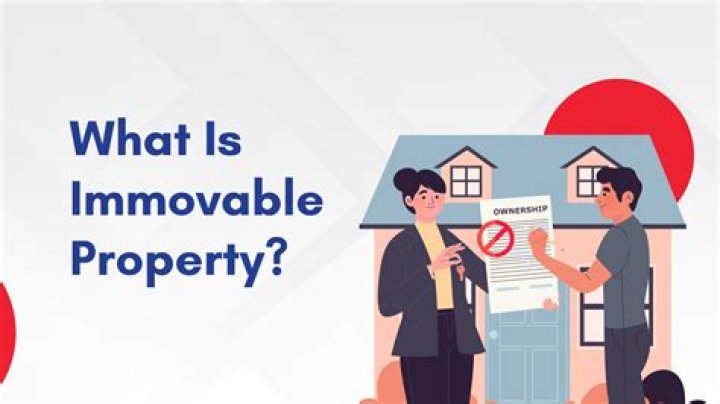 What is considered immovable property?