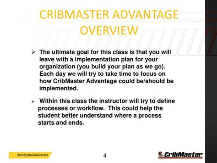 What is CribMaster?