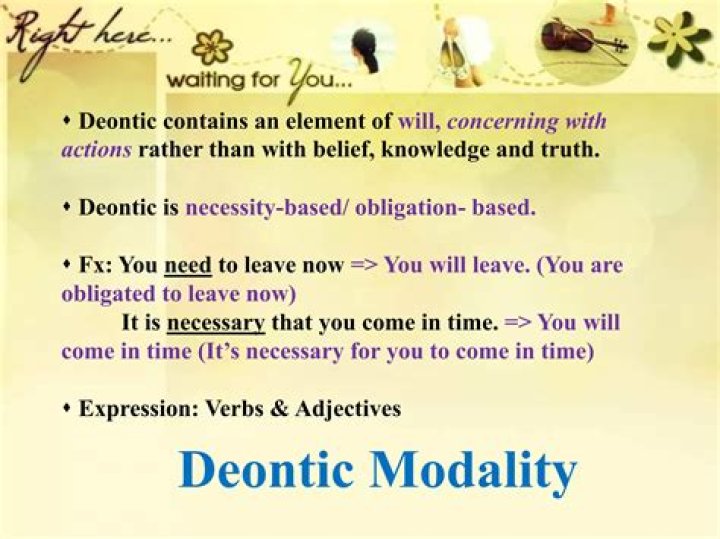 What is deontic reasoning?