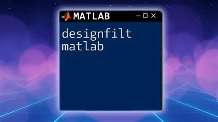 What is designfilt in matlab?