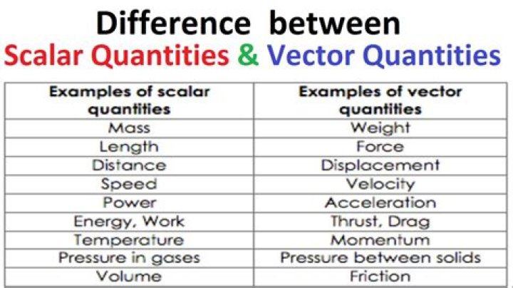 What is difference between scalar quantity and vector quantity?
