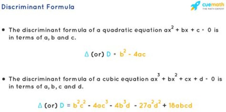 What is discriminant with example?