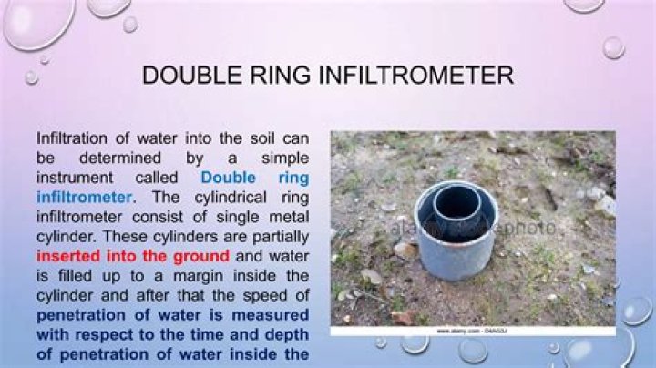 What is double ring infiltrometer?