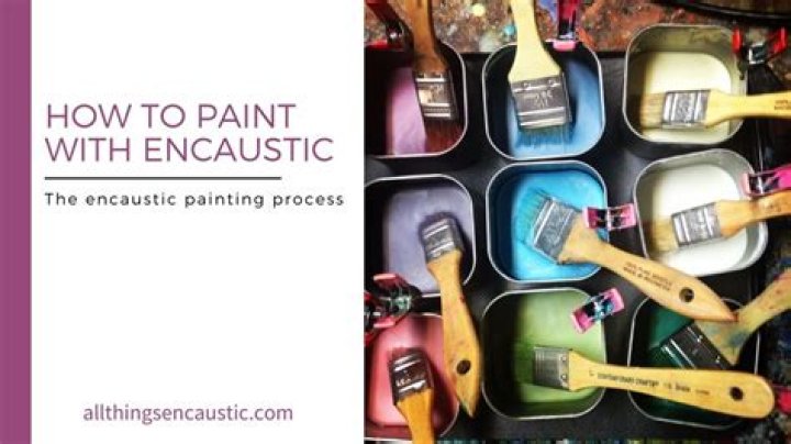 What is encaustic paint used for?