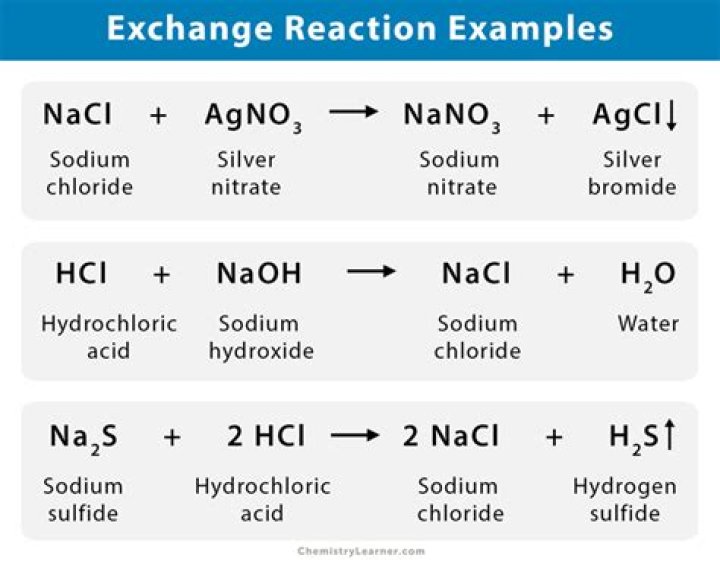 What is exchange chemical reaction?
