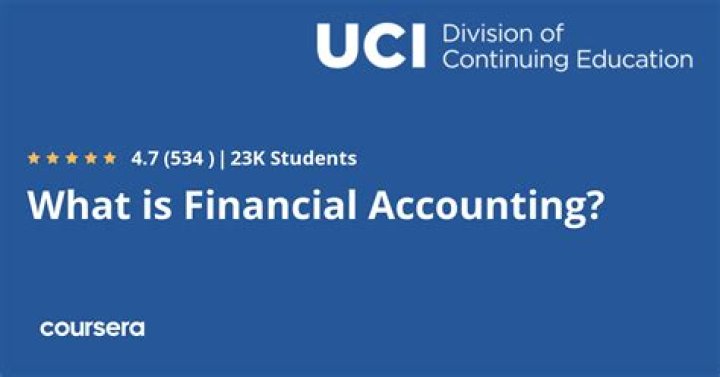 What is financial accounting coursera?