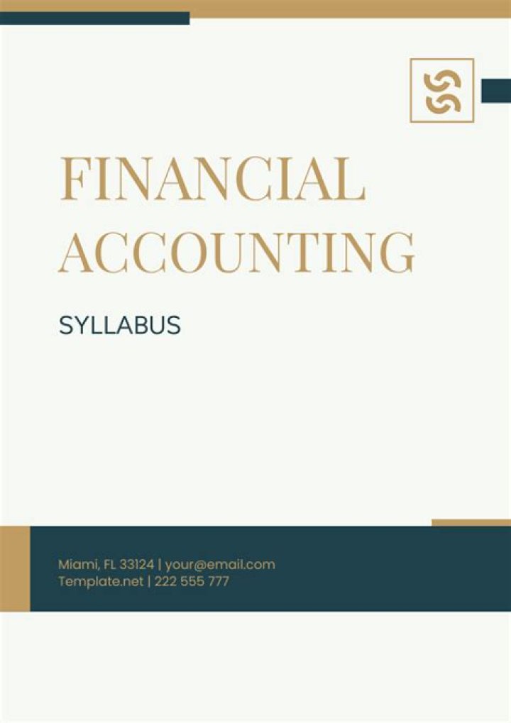 What is financial accounting syllabus?