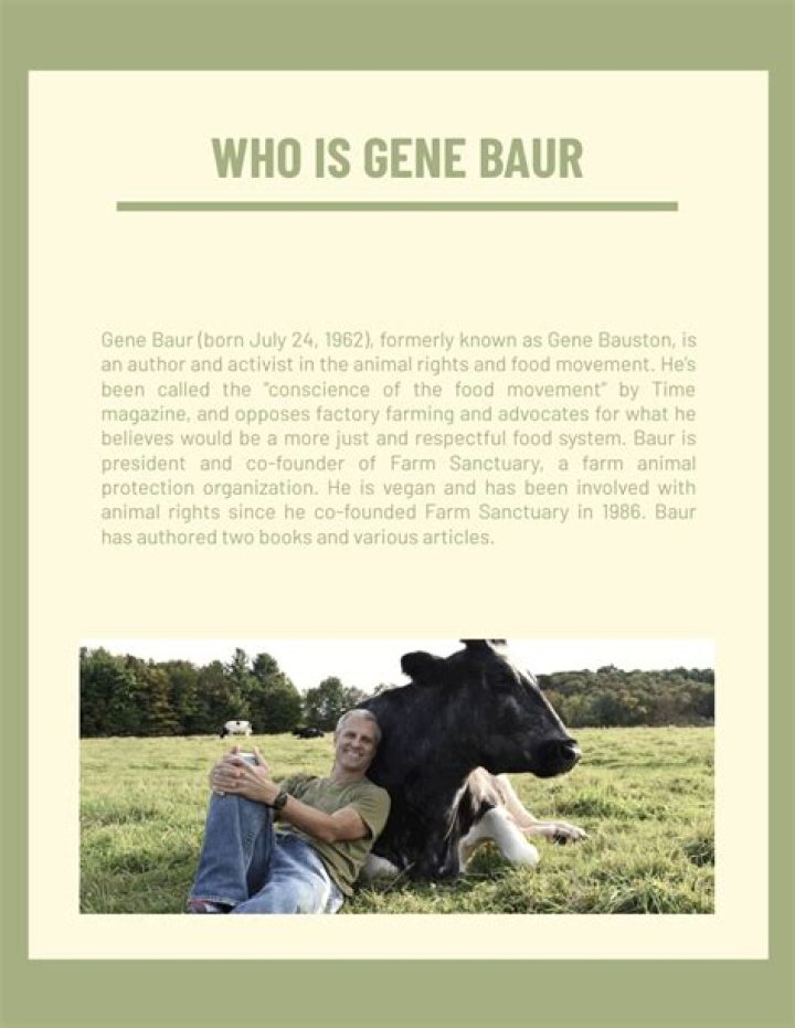 What is Gene Baur known for?