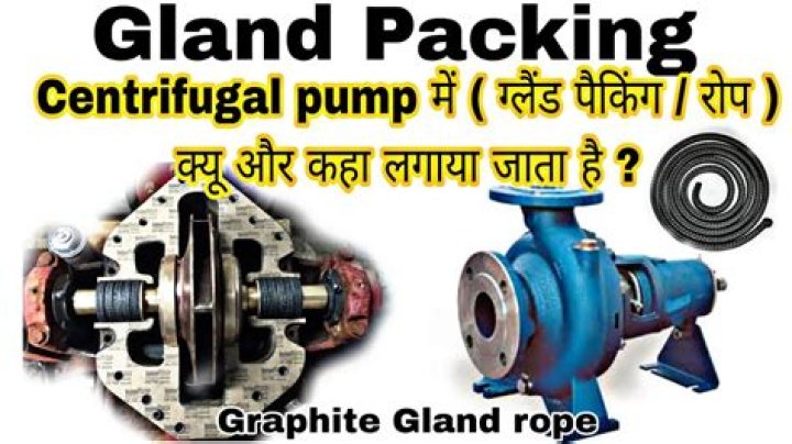 What is gland packing in pumps?