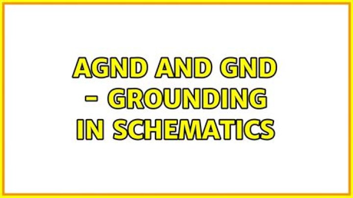 What is GND and Agnd?