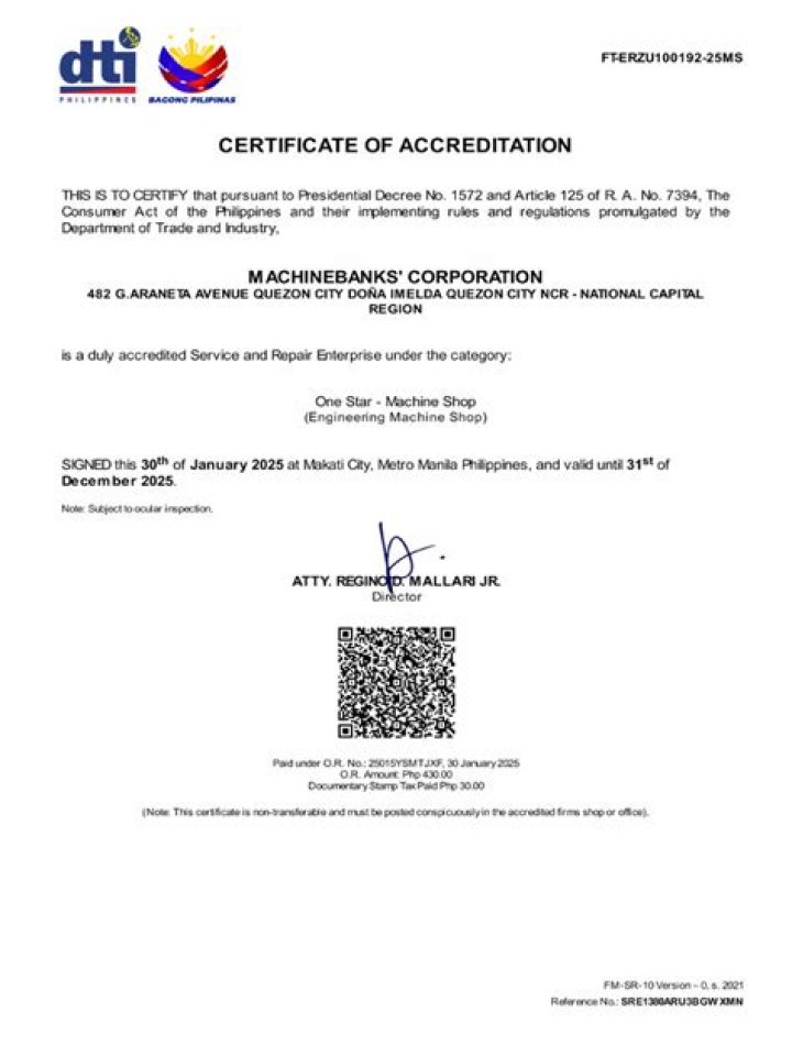 What is ICC certification of DTI?
