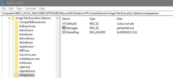 What is Image File Execution Options?