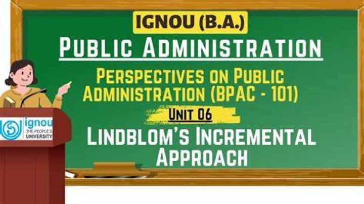 What is incrementalism Lindblom?