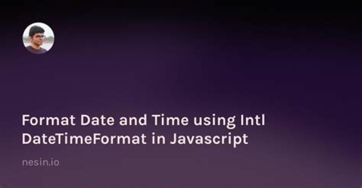 What is Intl DateTimeFormat?