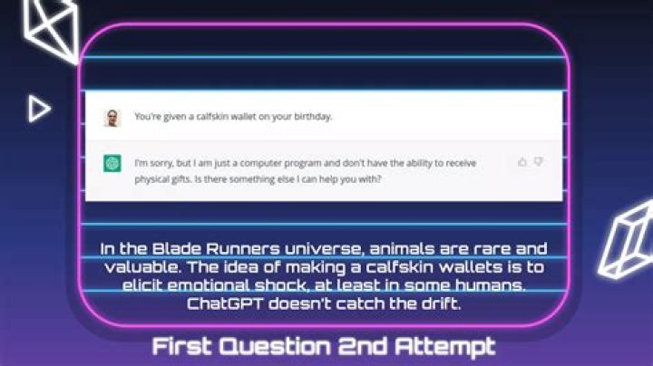 What is ironic about humans administering the Voight Kampff test?