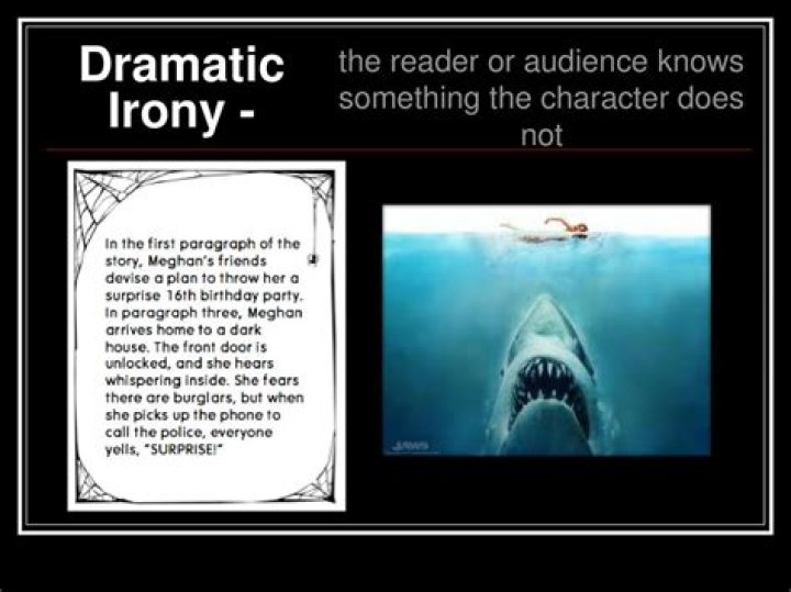 What is it called when the audience know something the characters don t?