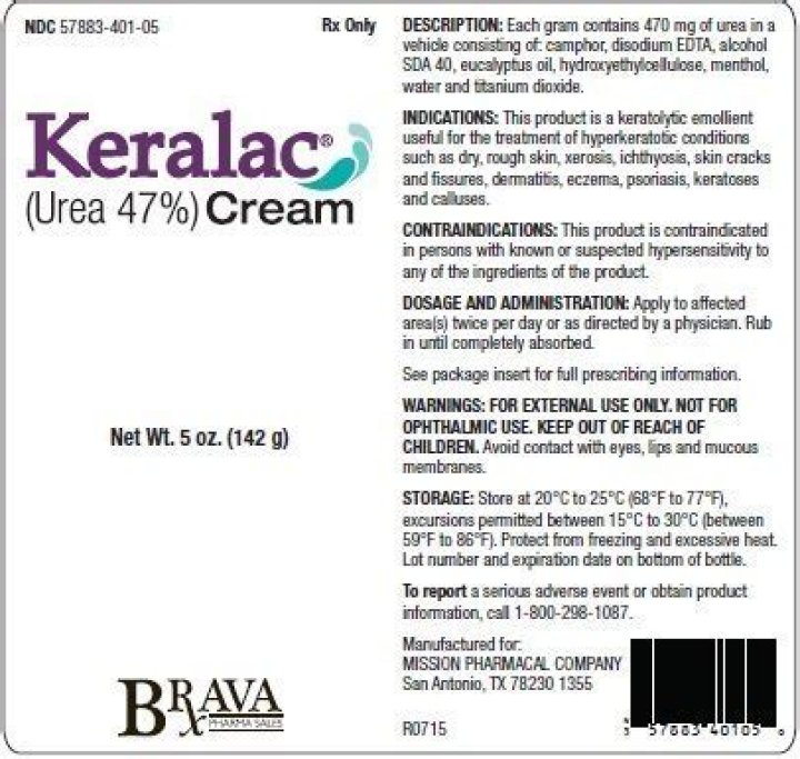 What is Keralac cream used for?