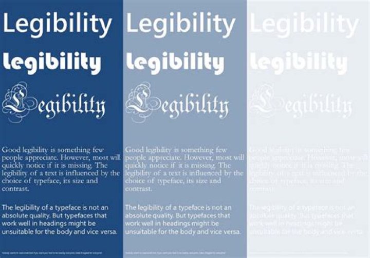 What is legibility test?