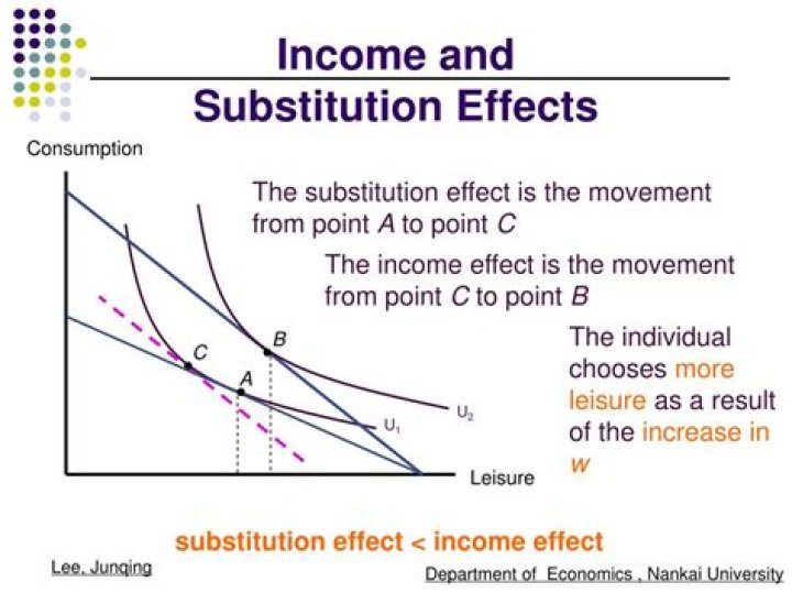 What is meant by substitution effect?