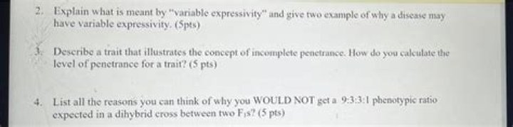 What is meant by variable expressivity?
