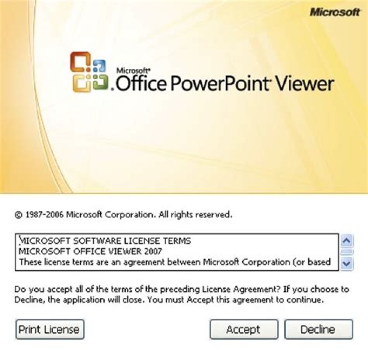 What is Microsoft Office PowerPoint Viewer 2007 used for?