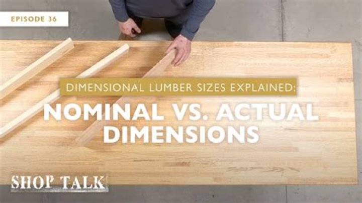 What is nominal dimension lumber?