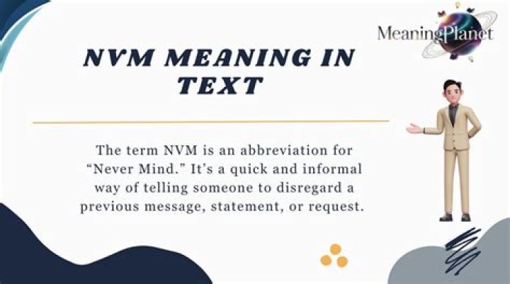 What is NVM in text?