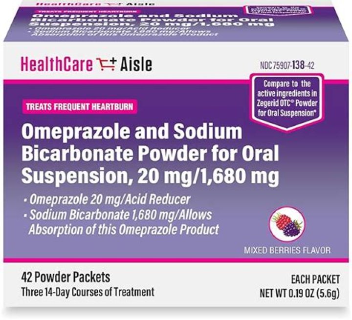 What is omeprazole powder used for?
