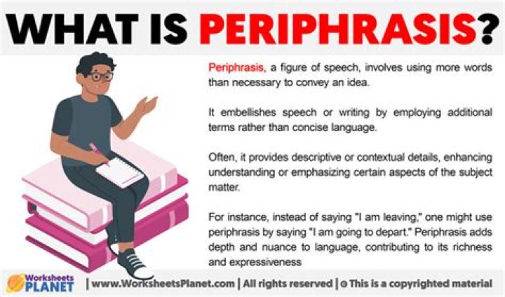 What is periphrasis and examples?