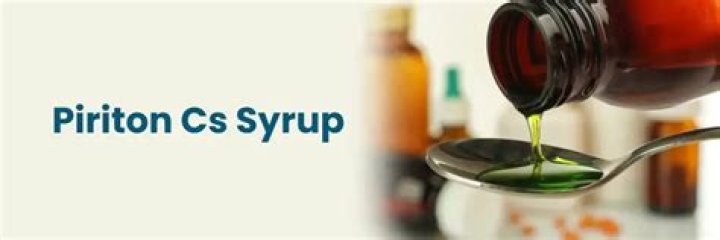 What is Piriton syrup used for?