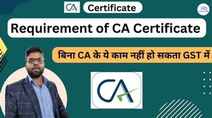 What is qualification of CA?