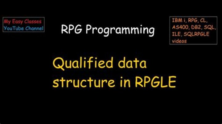 What is qualified data structure in Rpgle?