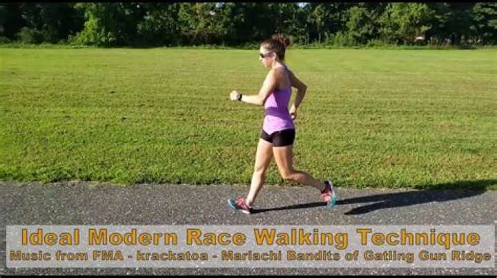 What is race walking technique?