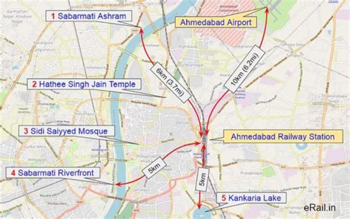 What is railway station code of Ahmedabad?