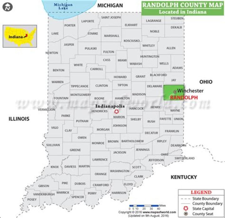 What is Randolph County known for?